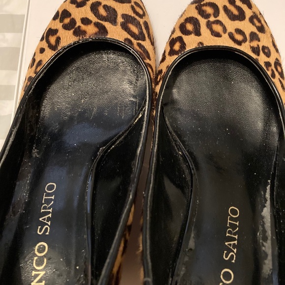 Franco Sarto Leopard Print Wedges - Picture 10 of 12